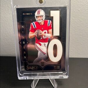 Drake Maye New England Patriots #10 Select Numbers Silver Rookie card NFL